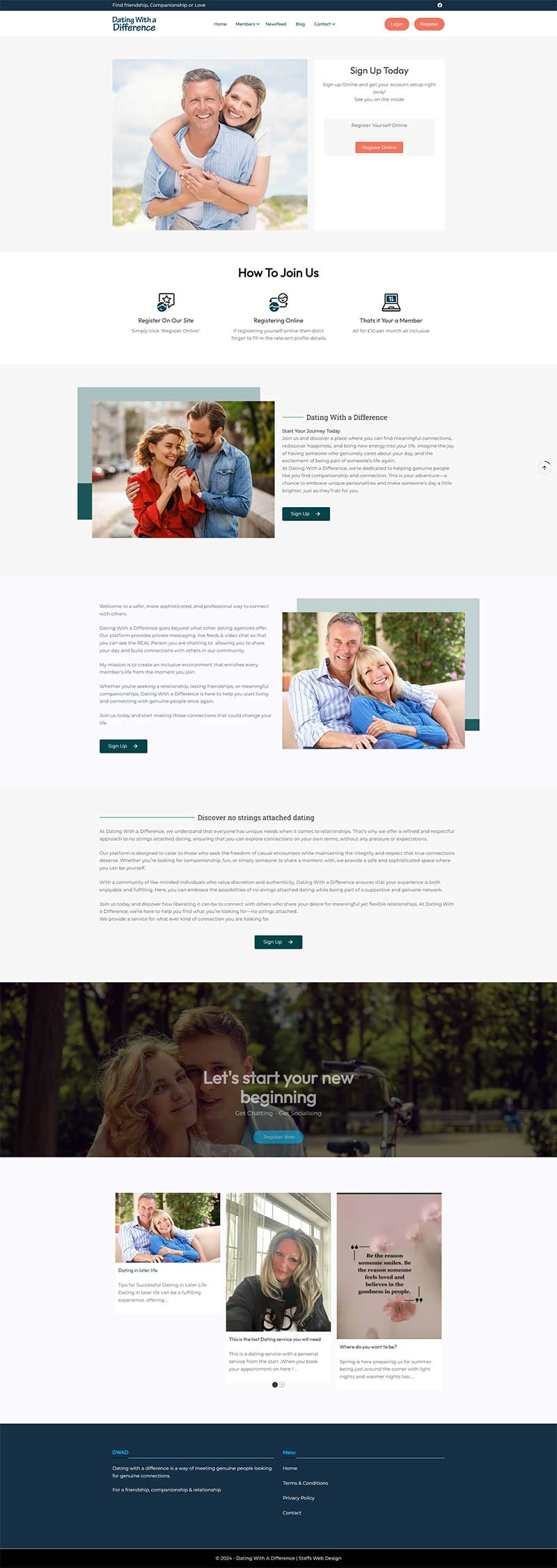 Dating Web Design